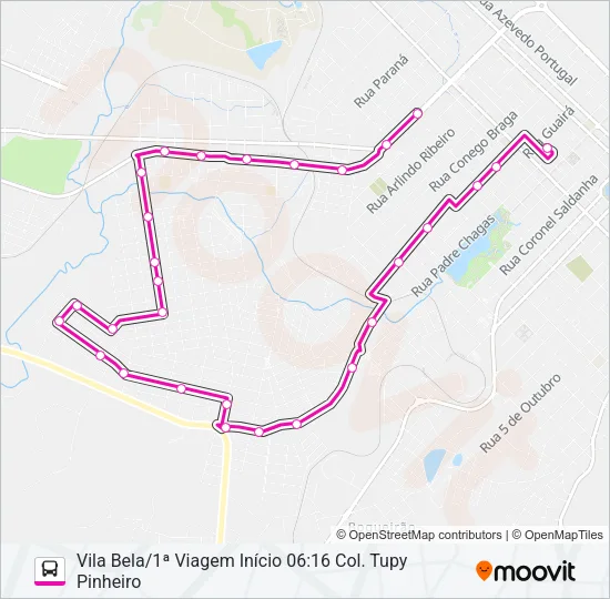 010 VILA BELA Bus Line Map