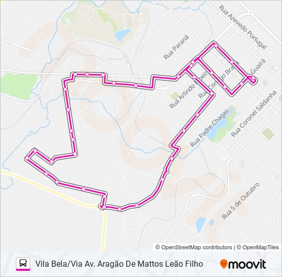 010 VILA BELA bus Line Map