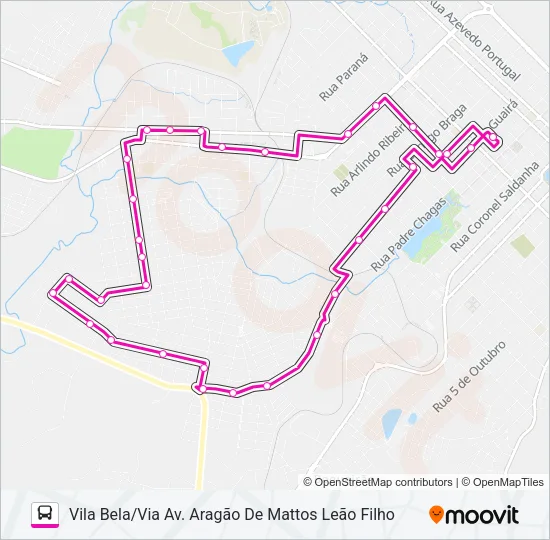 010 VILA BELA Bus Line Map