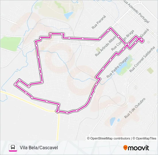 010 VILA BELA Bus Line Map