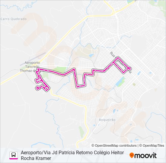 015 AEROPORTO bus Line Map