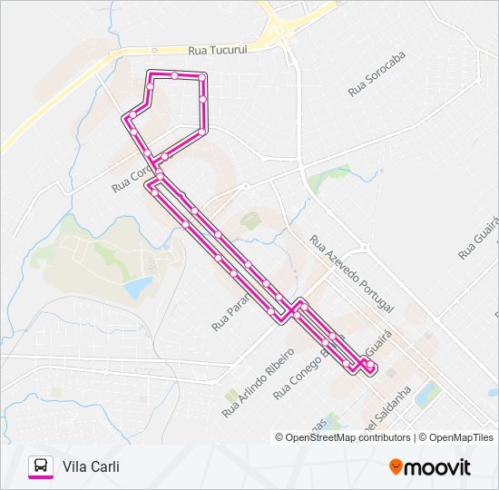 006 VILA CARLI bus Line Map