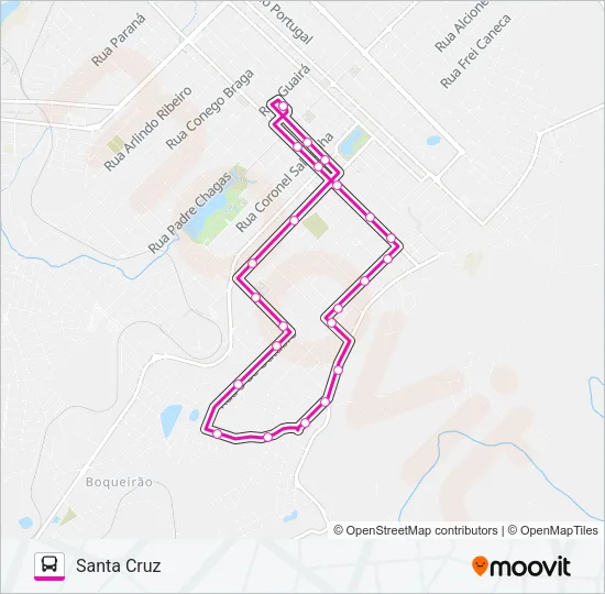 011 SANTA CRUZ Bus Line Map