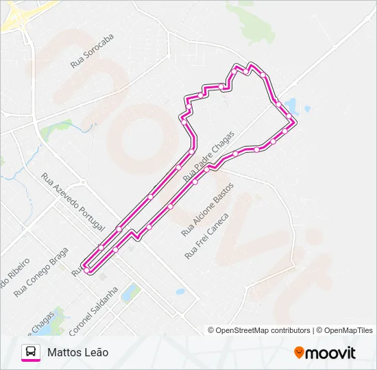 023 MATTOS LEÃO Bus Line Map