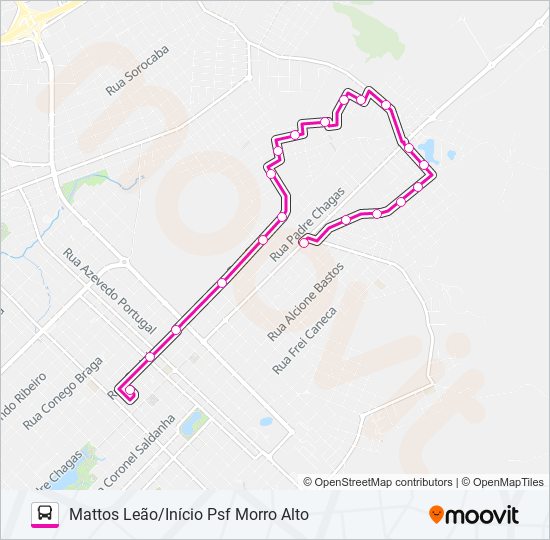 023 MATTOS LEÃO bus Line Map