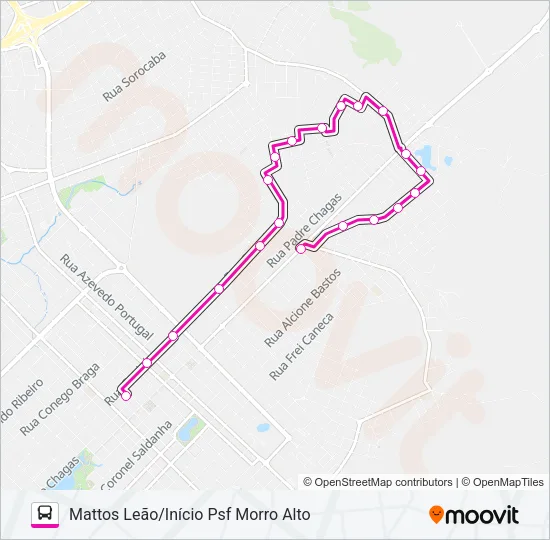 023 MATTOS LEÃO Bus Line Map