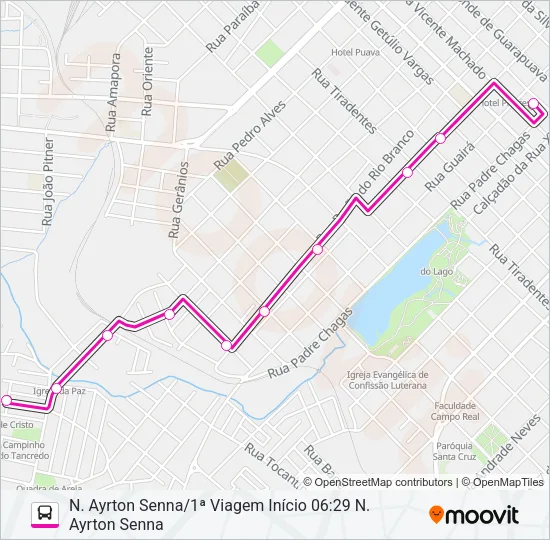 009 AYRTON SENNA Bus Line Map