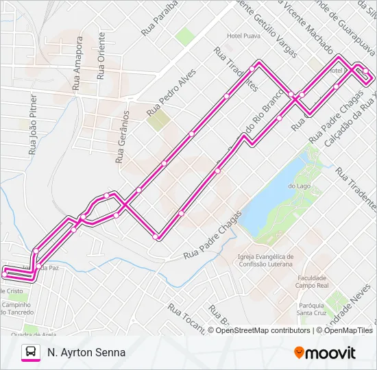009 AYRTON SENNA Bus Line Map