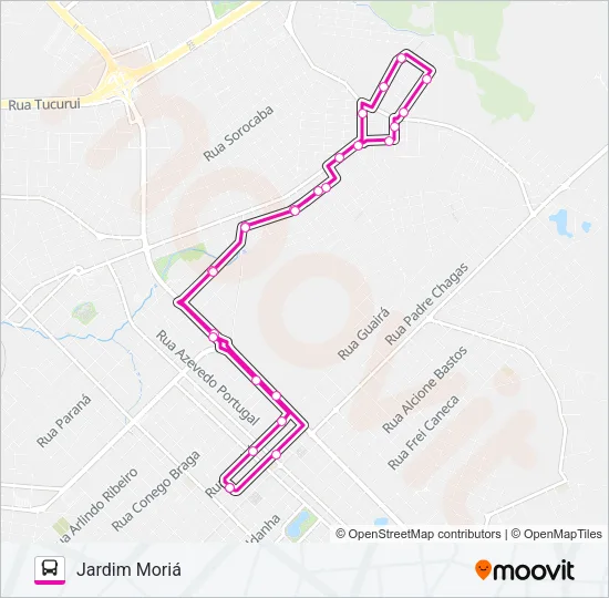 038 JARDIM MORIÁ Bus Line Map