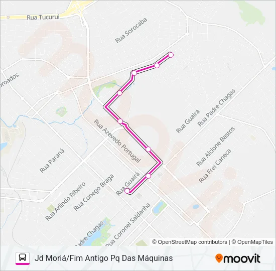 038 JARDIM MORIÁ Bus Line Map