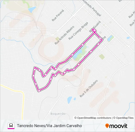 017 TANCREDO NEVES Bus Line Map