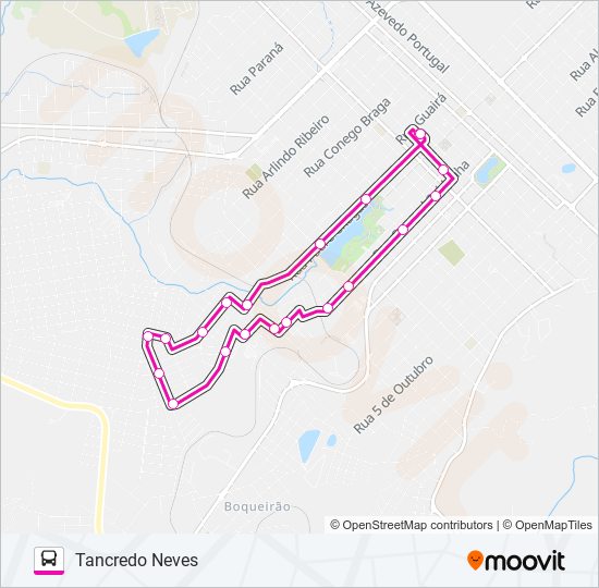 017 TANCREDO NEVES bus Line Map