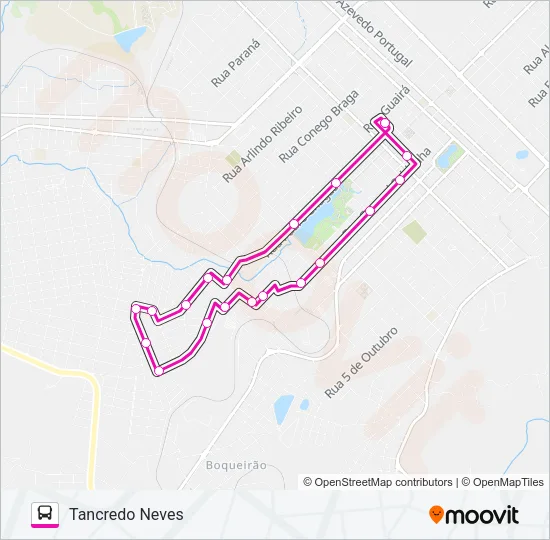 017 TANCREDO NEVES Bus Line Map
