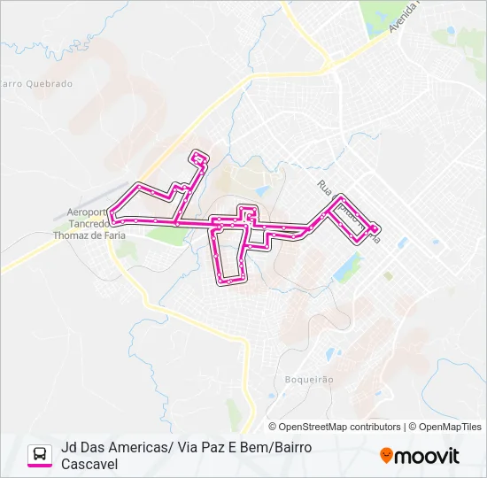 022 JD DAS AMERICAS Bus Line Map