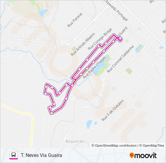 029 T. NEVES VIA GUAIRA bus Line Map