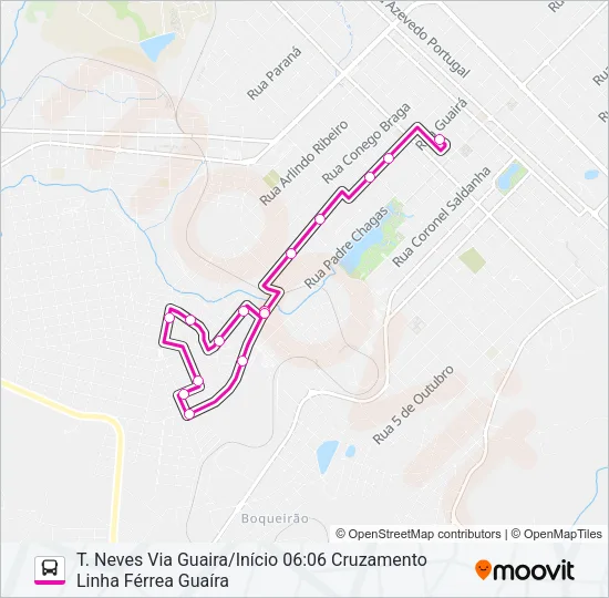 029 T. NEVES VIA GUAIRA Bus Line Map