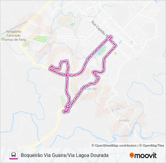 028 BOQUEIRÃO VIA GUAIRA Bus Line Map