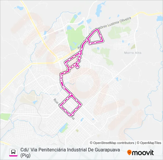 013 CONRADINHO/CDI VIA GUAIRA Bus Line Map