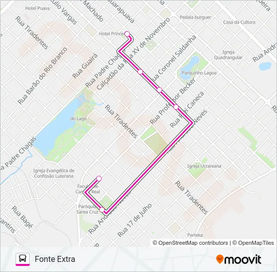 046 UNICENTRO Bus Line Map