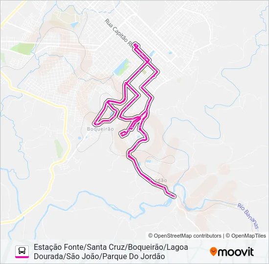 0009 INTERBAIRROS Bus Line Map