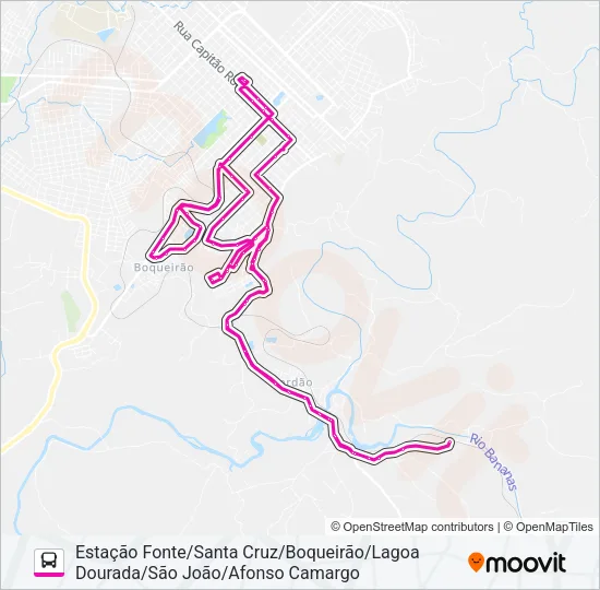 0009 INTERBAIRROS Bus Line Map