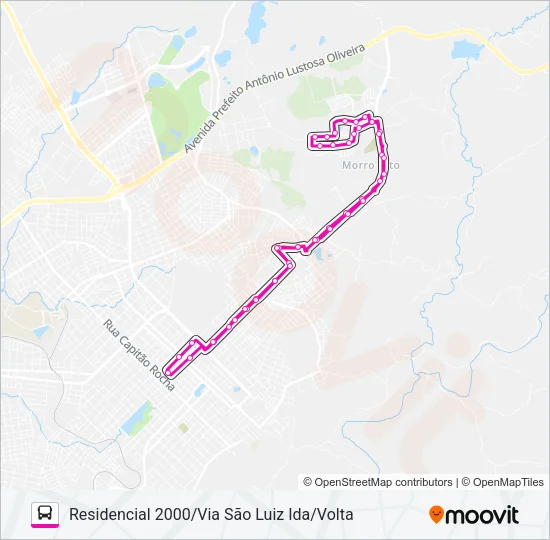 036 RESIDENCIAL 2000 Bus Line Map