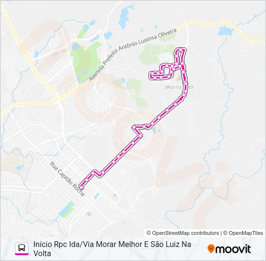 036 RESIDENCIAL 2000 Bus Line Map