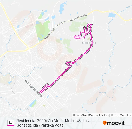 036 RESIDENCIAL 2000 Bus Line Map