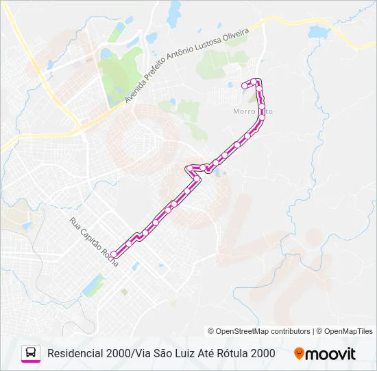 036 RESIDENCIAL 2000 Bus Line Map
