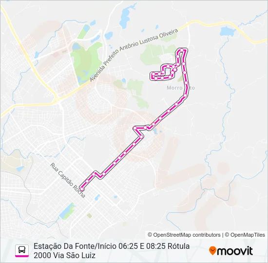 036 RESIDENCIAL 2000 Bus Line Map