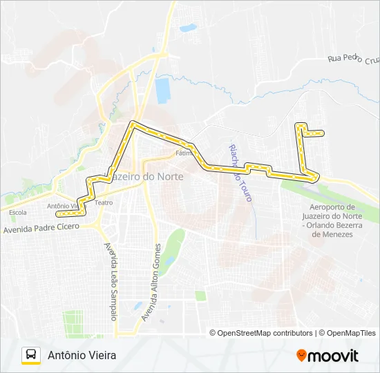 06 ANTÔNIO VIEIRA / AEROPORTO Bus Line Map