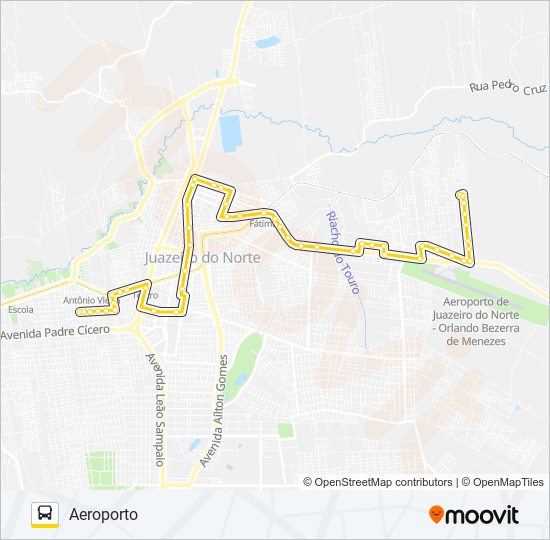 06 ANTÔNIO VIEIRA / AEROPORTO bus Line Map