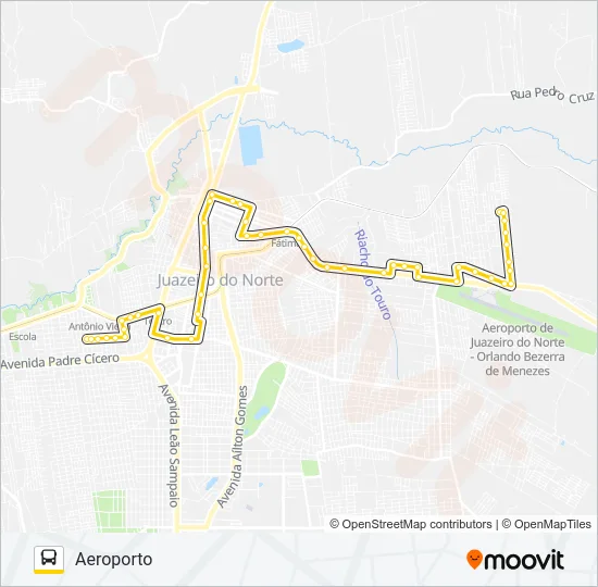 06 ANTÔNIO VIEIRA / AEROPORTO Bus Line Map