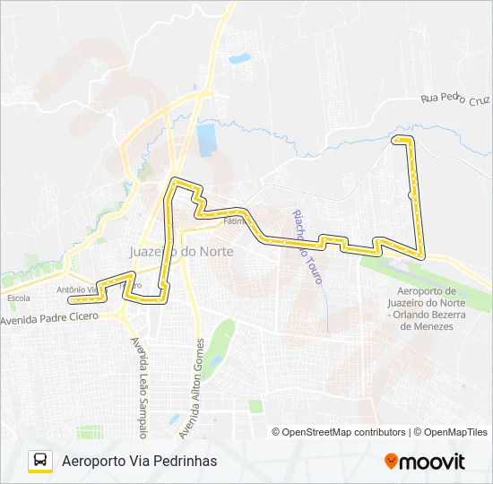 06 ANTÔNIO VIEIRA / AEROPORTO Bus Line Map