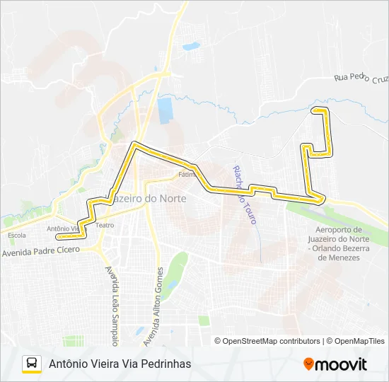 06 ANTÔNIO VIEIRA / AEROPORTO Bus Line Map