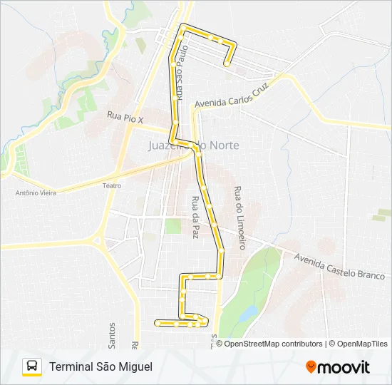 07 CENTRO / JOÃO CABRAL Bus Line Map
