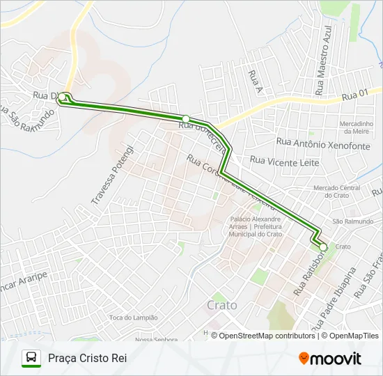 806 PRAÇA CRISTO REI / CENTRO CULTURAL Bus Line Map