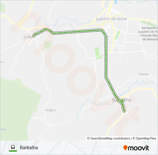 ESPECIAL BARBALHA / EXPOCRATO Bus Line Map