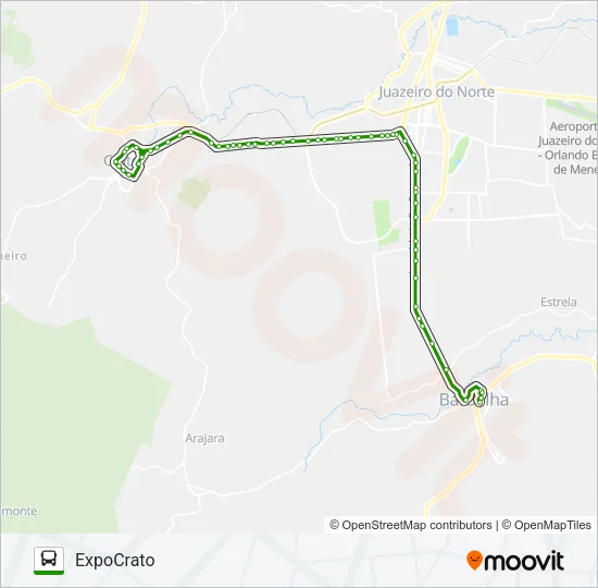 ESPECIAL BARBALHA / EXPOCRATO Bus Line Map