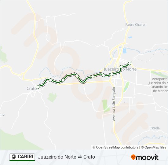CARIRI light rail Line Map
