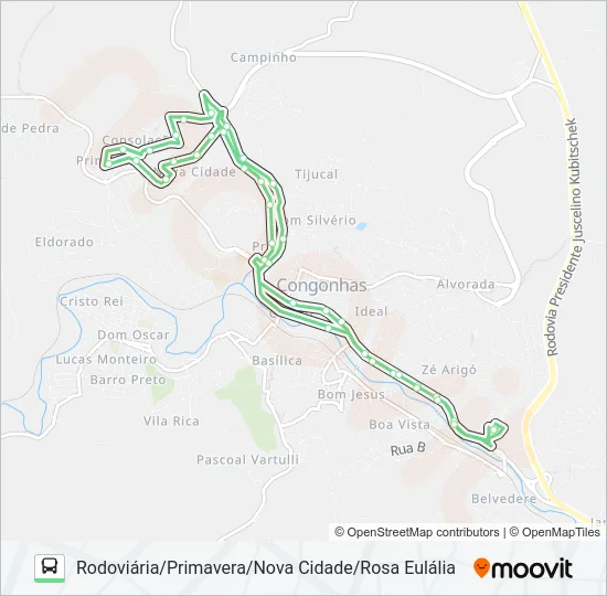35 Bus Line Map