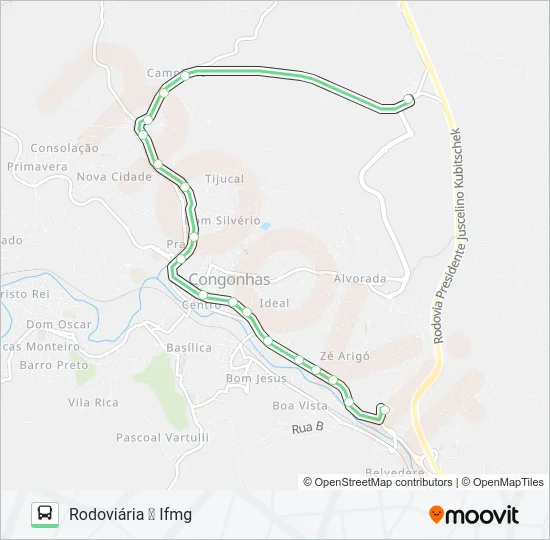 34-1 Bus Line Map