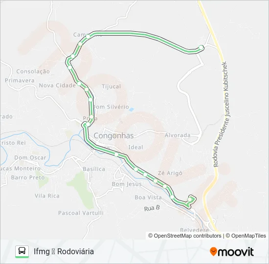 34-1 Bus Line Map