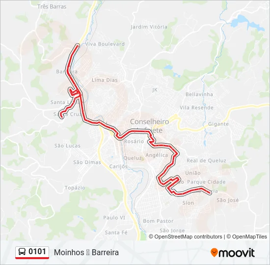 0101 Bus Line Map