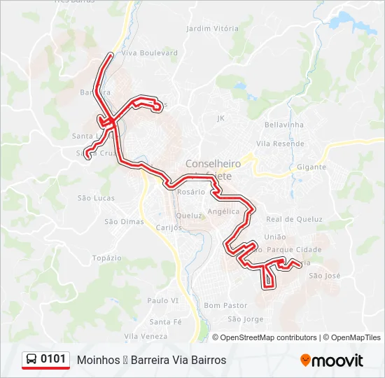 0101 Bus Line Map