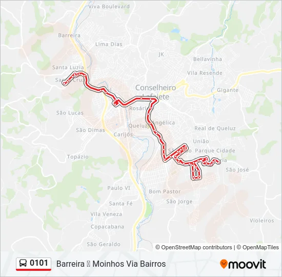 0101 Bus Line Map