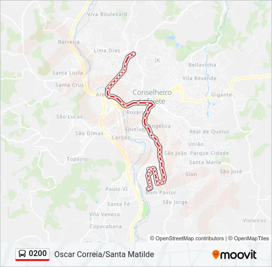 0200 Bus Line Map