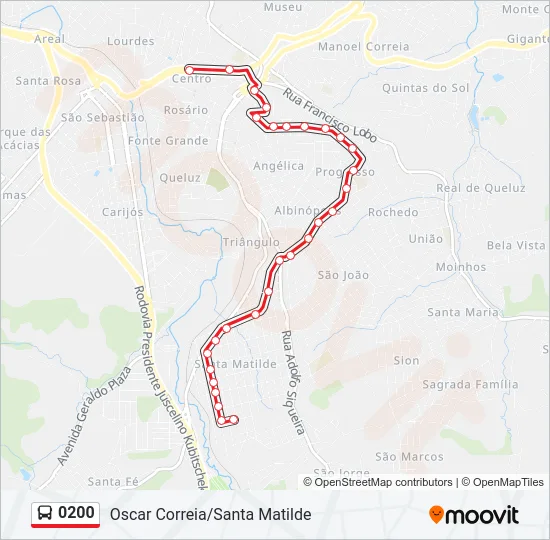 0200 Bus Line Map