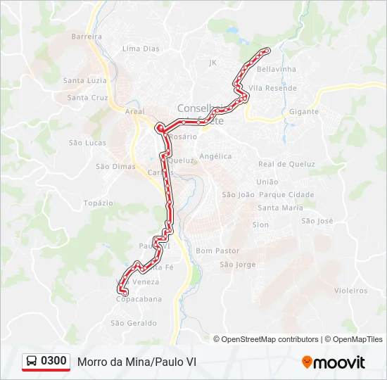 0300 Bus Line Map
