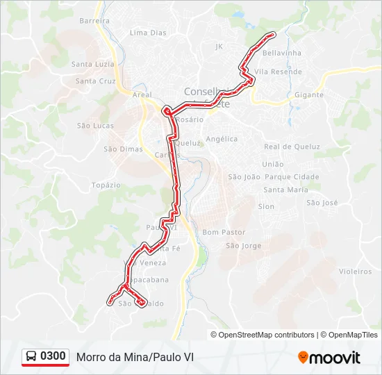 0300 Bus Line Map